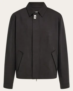 Herren Blouson aus gewaschenem Canvas Blau