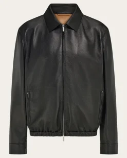 Herren Blouson aus Hirschleder Schwarz