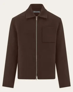 Herren Blouson aus Mischkaschmir Braun