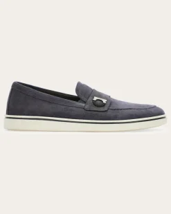 Herren Bootsschuh mit Gancini-Ornament Grau Größe