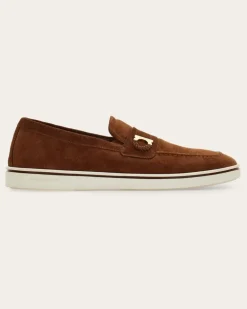 Herren Bootsschuh mit Gancini-Ornament Braun Größe