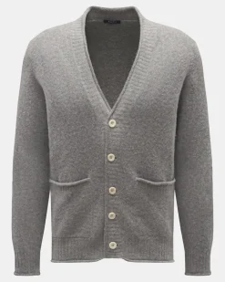 Herren - Cardigan 'Shetland' grau