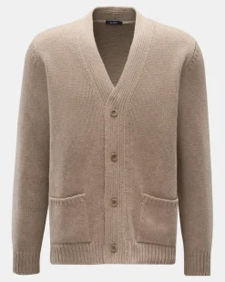 Herren - Cashmere Cardigan beige