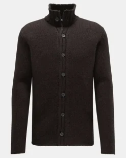 Herren - Cashmere Cardigan dunkelbraun