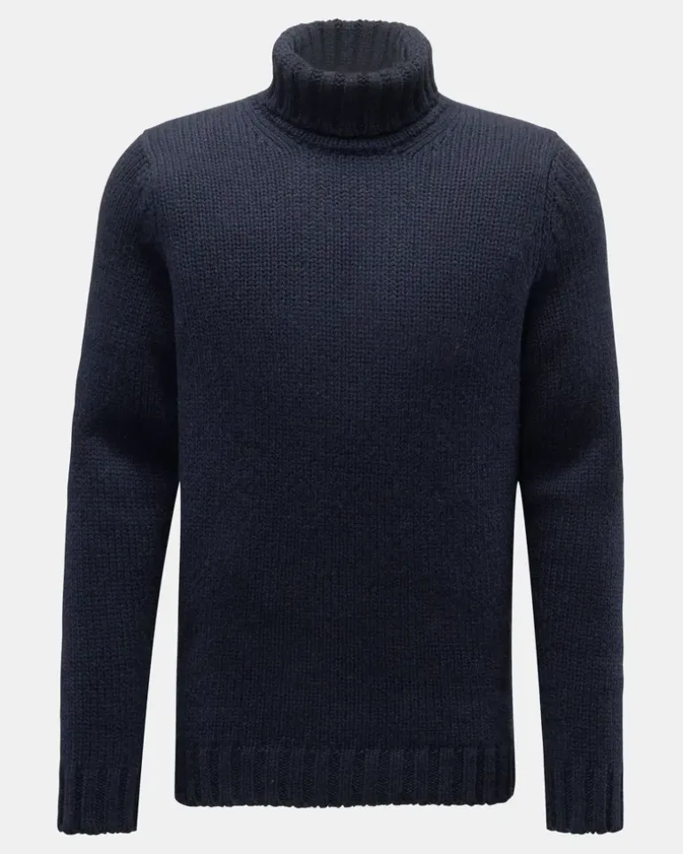 Herren - Cashmere Rollkragenpullover navy