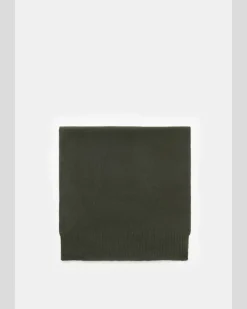 Herren - Cashmere Schal dark olive