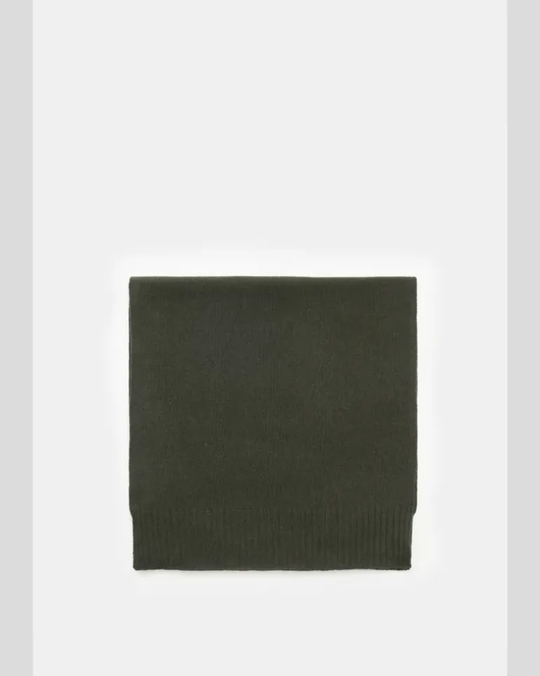 Herren - Cashmere Schal dark olive