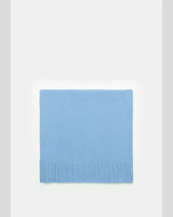 Herren - Cashmere Schal hellblau