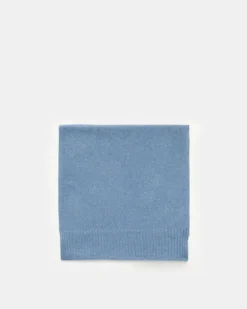 Herren - Cashmere Schal rauchblau