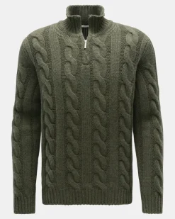 Herren - Cashmere Troyer oliv