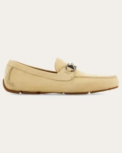Herren Driver-Mokassin mit Gancini-Ornament Beige Größe