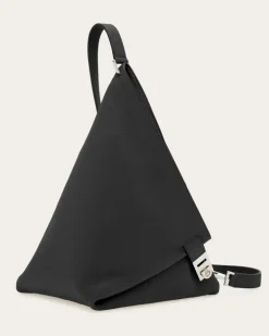 Herren Einseitige Schultertasche (M) Schwarz