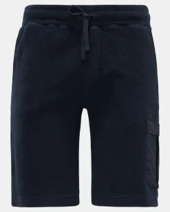 Herren - Fleece-Cargo-Shorts 'Oyster' navy