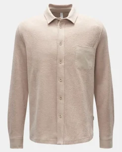Herren - Fleece-Hemd 'Oyster' beige