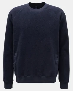 Herren - Fleece-Rundhals-Sweatshirt 'PF Crew' navy