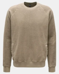 Herren - Fleece-Rundhals-Sweatshirt 'PF Crew' taupe