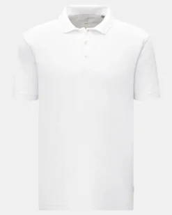 Herren - Frottee-Poloshirt 'Oyster' weiß