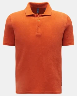 Herren - Frottee-Poloshirt 'Terry Polo' orange