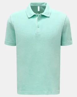 Herren - Frottee-Poloshirt 'Terry Polo' mintgrün