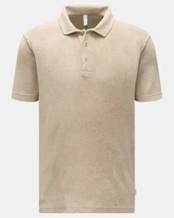 Herren - Frottee-Poloshirt 'Terry Polo' beige