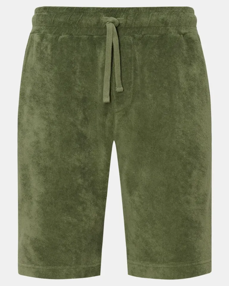 Herren - Frottee-Shorts 'Terry' grün