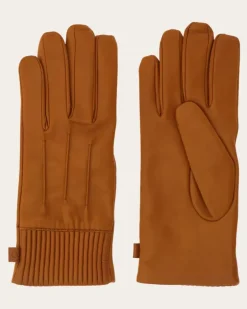 Herren Gefütterte Handschuhe Braun