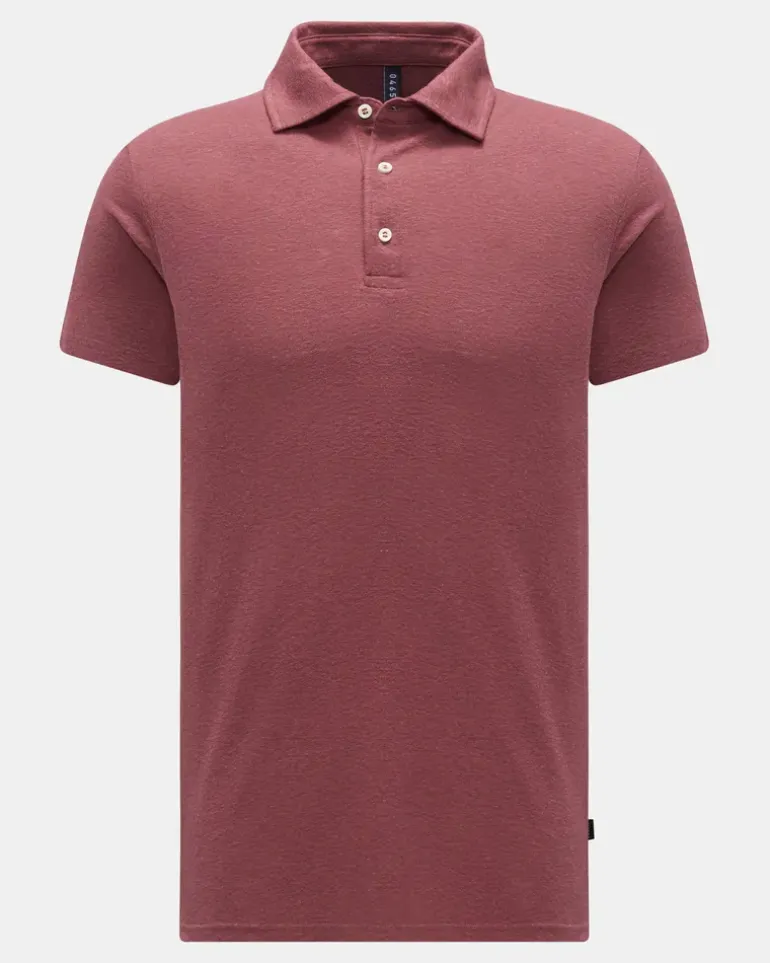 Herren - Jersey-Poloshirt bordeaux
