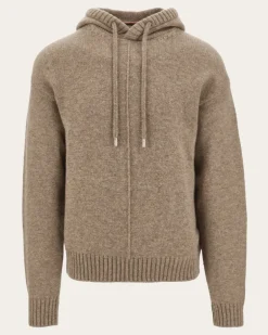 Herren Kapuzenpullover Beige