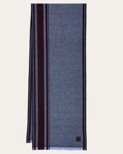 Herren Kaschmirschal Blau
