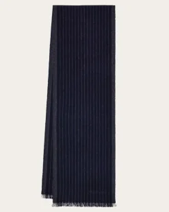 Herren Kaschmirschal Blau