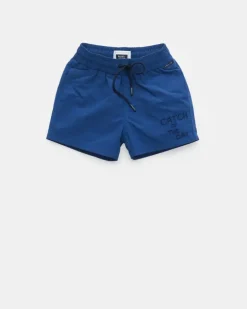 Herren - Kinder Badeshorts 'Kids Plain Swim' dunkelblau