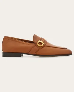 Herren Loafer mit Gancini-Ornament Braun Größe