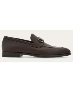 Herren Loafer mit Gancini-Ornament Braun Größe