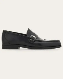 Herren Loafer mit Gancini-Ornament Schwarz Größe
