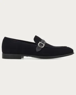 Herren Loafer mit Gancini-Ornament Blau Größe