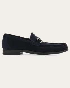 Herren Loafer mit Gancini-Ornament Blau Größe