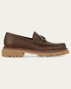 Herren Loafer mit Gancini Ornament Braun Größe