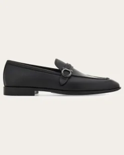 Herren Loafer mit Gancini-Ornament Schwarz Größe