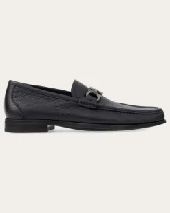 Herren Loafer mit Gancini Spange Blau Größe