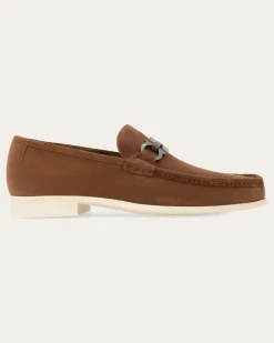 Herren Loafer mit Gancini Spange Braun Größe