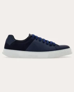 Herren Low-Top-Sneaker Blau Größe