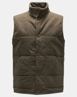 Herren - Outdoorweste 'Waxed Vest' oliv