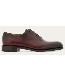 Herren Oxford-Schuh in Tramezza-Verarbeitung Rot Größe