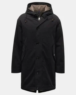Herren - Parka 'Waxed Cotton' dark navy