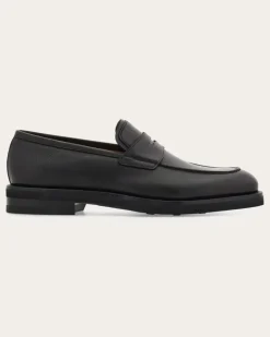 Herren Penny-Loafer Schwarz Größe