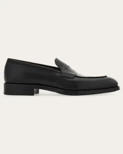Herren Penny-Loafer Schwarz Größe