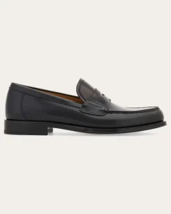 Herren Penny-Loafer Schwarz Größe