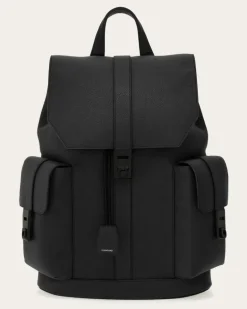 Herren Rucksack mit Doppeltasche Schwarz