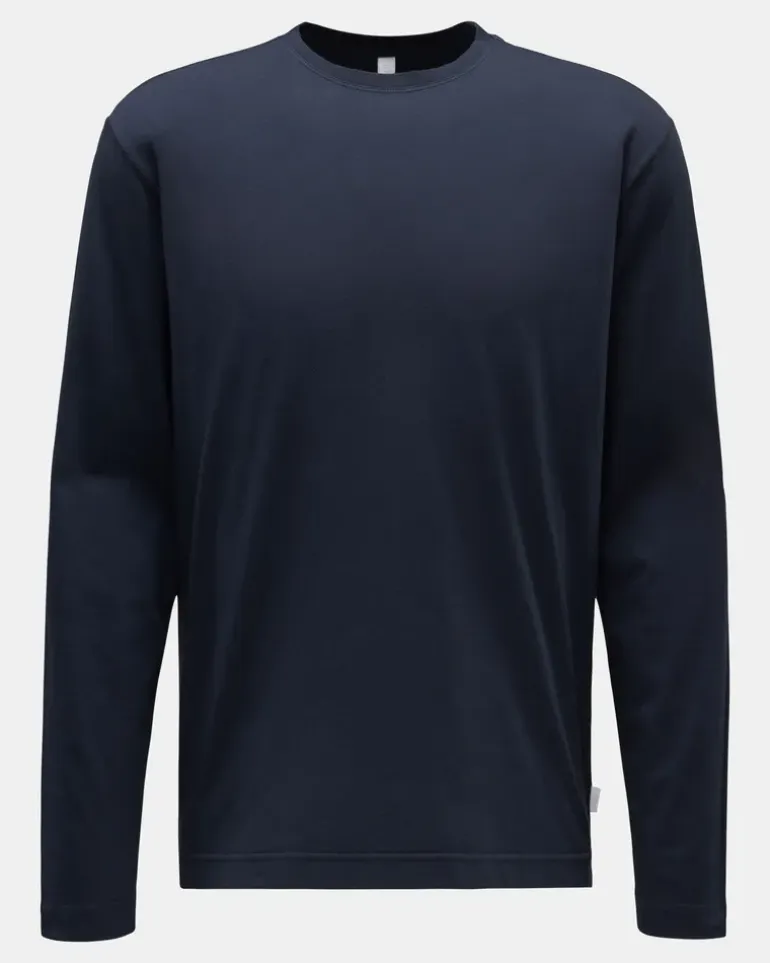 Herren - Rundhals-Longsleeve 'Oyster Jersey Tee' navy