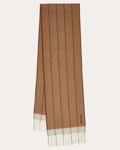 Herren Schal aus Mischkaschmir Beige